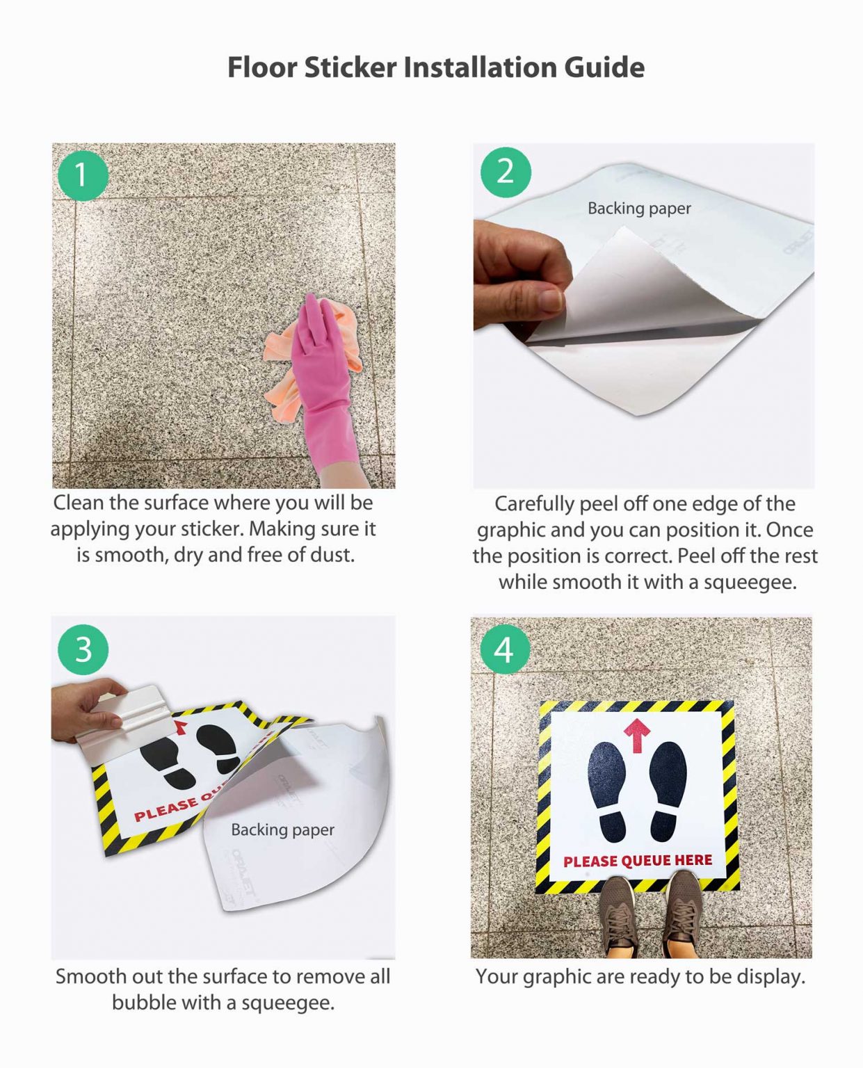 Floor Stickers | Botak Sign Pte Ltd