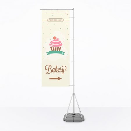 Flag stand - 1200mm x 3500mm